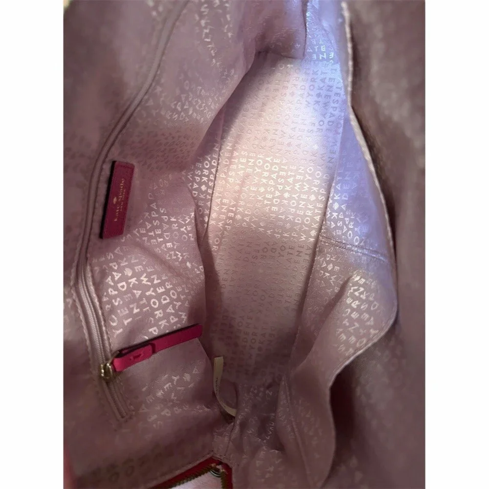 Kate Spade New York Satchel Bag Womens Hot Pink Dome Top Zip Crossbody Strap
